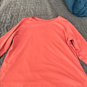 J. Jill Pima Cotton Ballet-Sleeve Tee in Color Clay